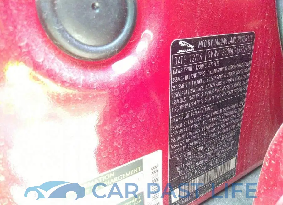 SADCK2BV1HA496237# 9