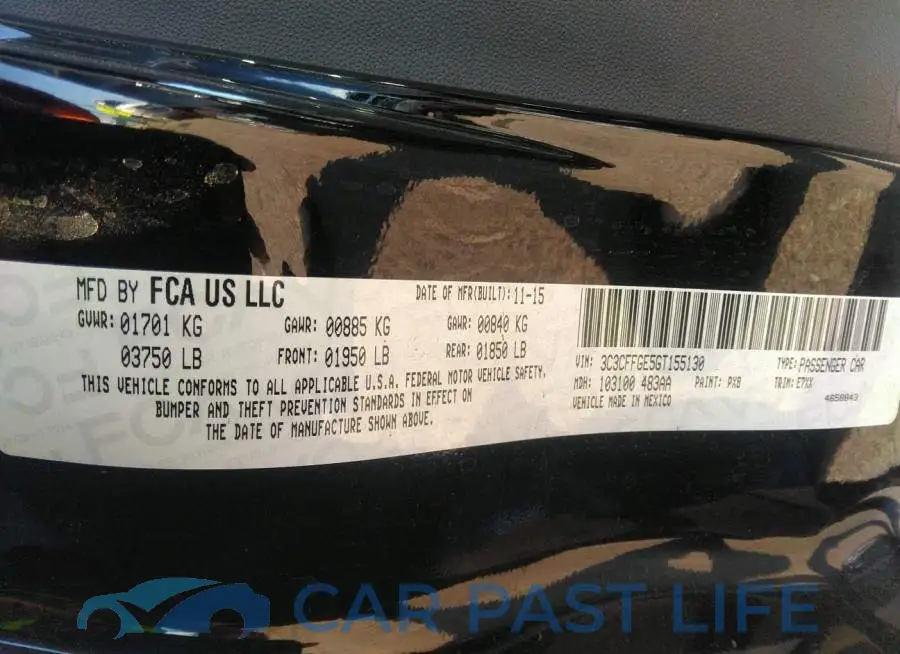 3C3CFFGE5GT155130# 9