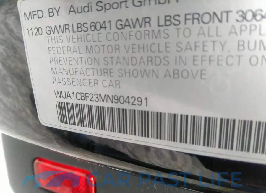 WUA1CBF23MN904291# 9