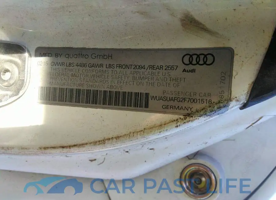 WUASUAFG2F7001516# 9