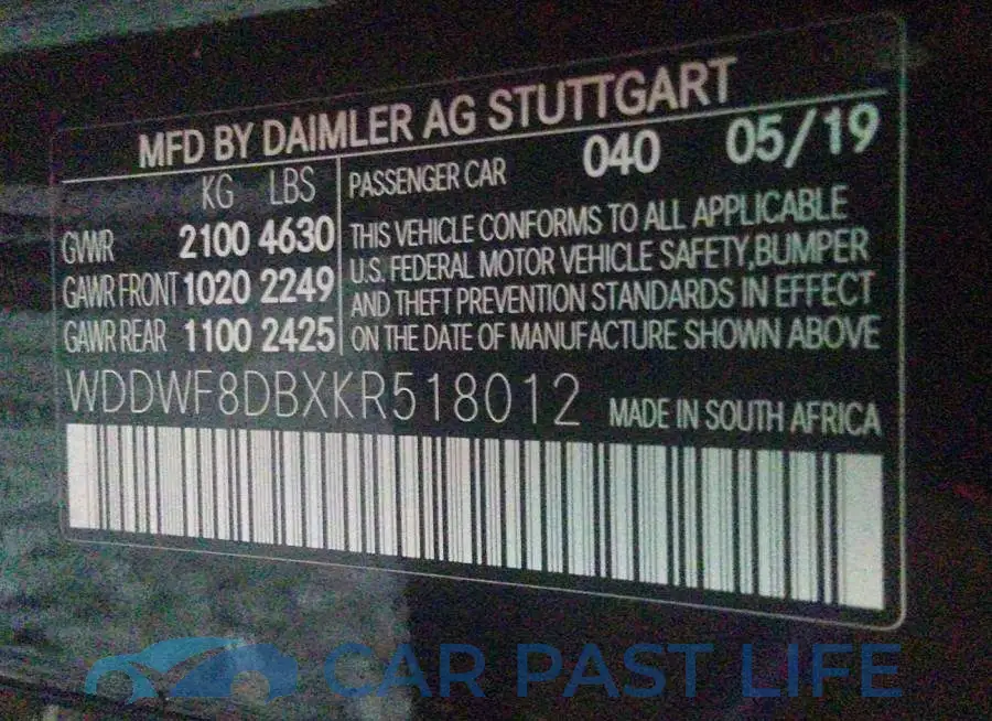 WDDWF8DBXKR518012# 9