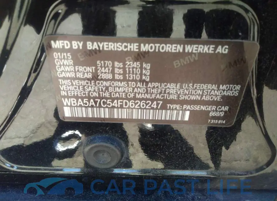 WBA5A7C54FD626247# 9