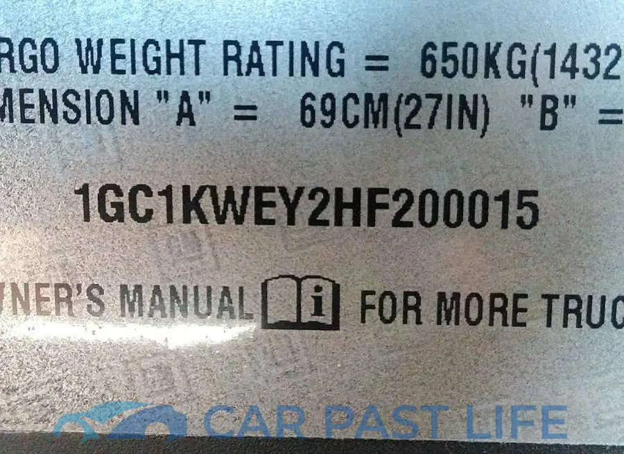 1GC1KWEY2HF200015# 9