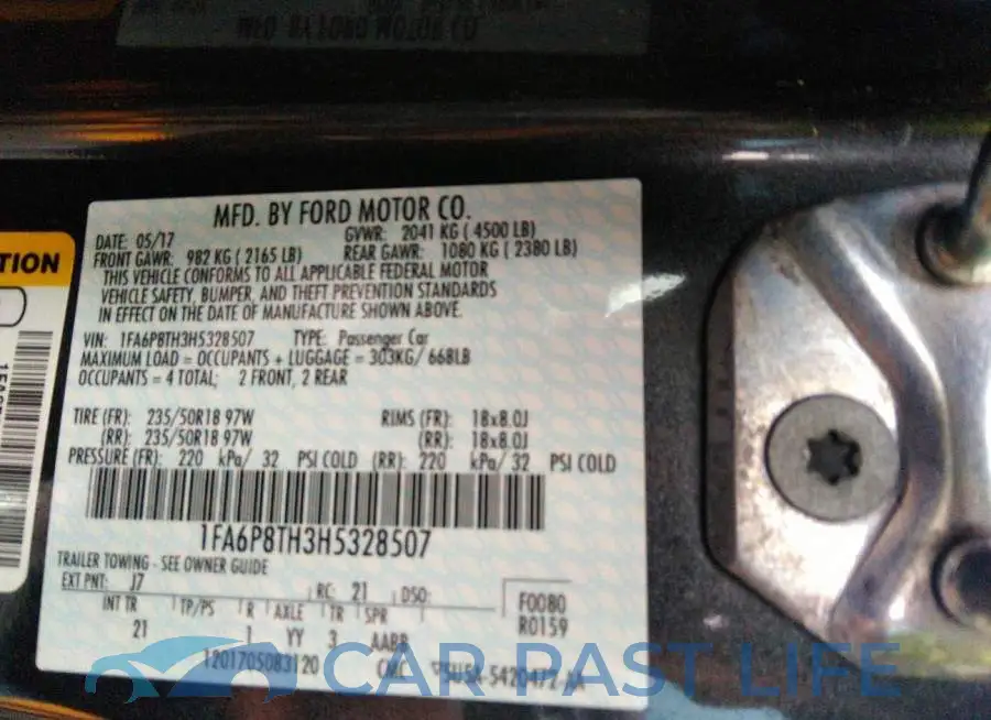 1FA6P8TH3H5328507# 9