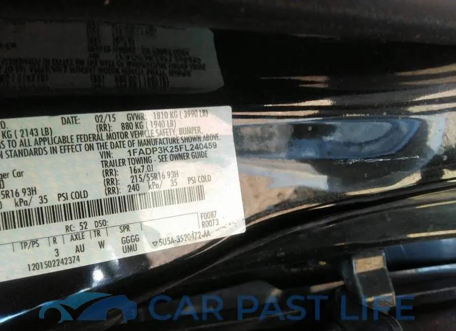 1FADP3K25FL240459# 9
