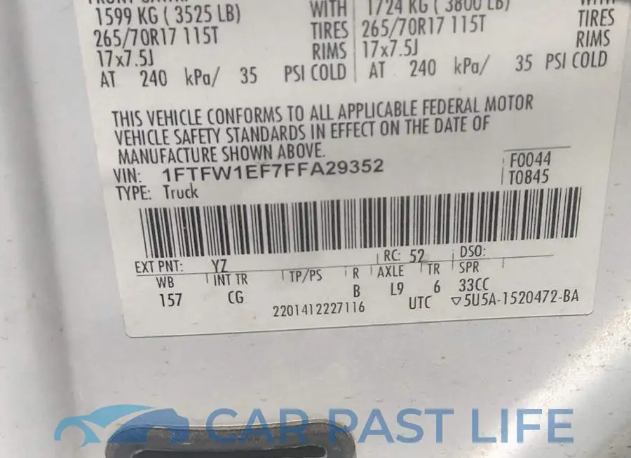 1FTFW1EF7FFA29352# 9