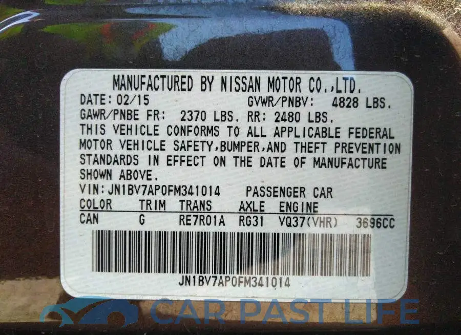 JN1BV7AP0FM341014# 9