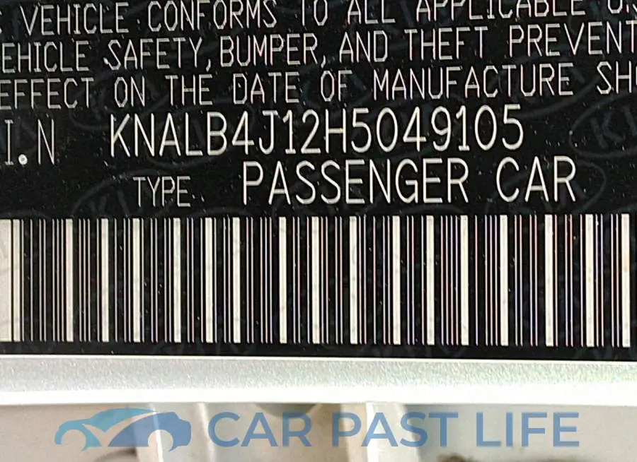 KNALB4J12H5049105# 9