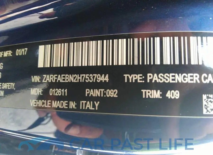 ZARFAEBN2H7537944# 9