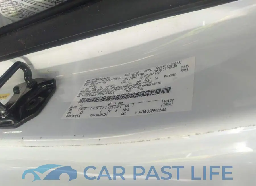 1FTEX1CB3KKD33871# 9