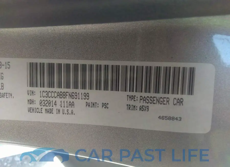 1C3CCCAB8FN691199# 9
