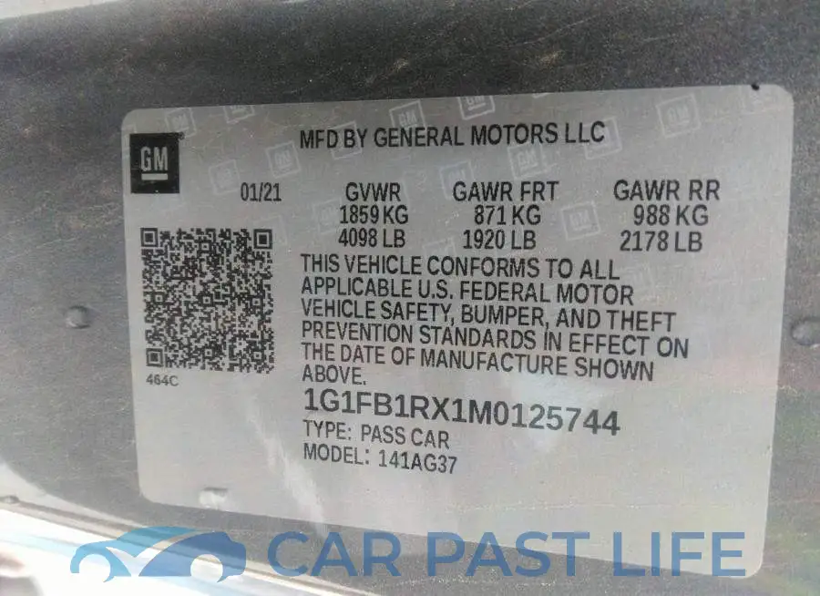 1G1FB1RX1M0125744# 9