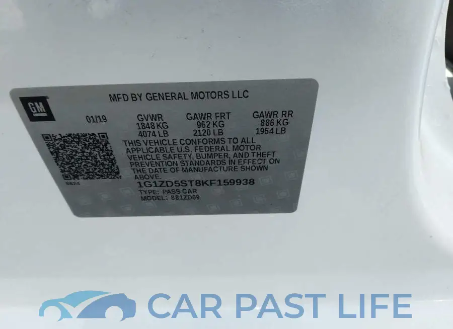 1G1ZD5ST8KF159938# 9