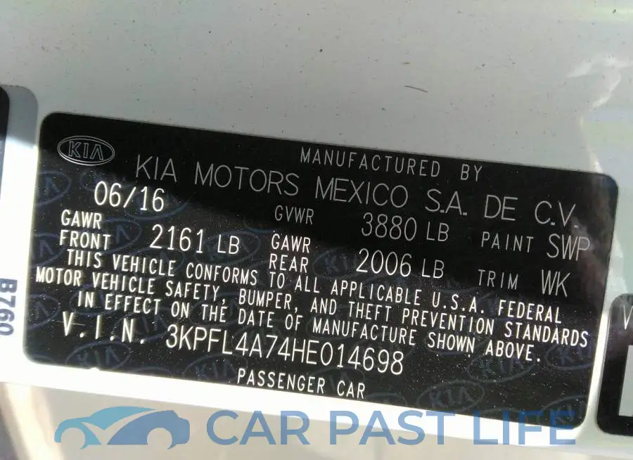 3KPFL4A74HE014698# 9