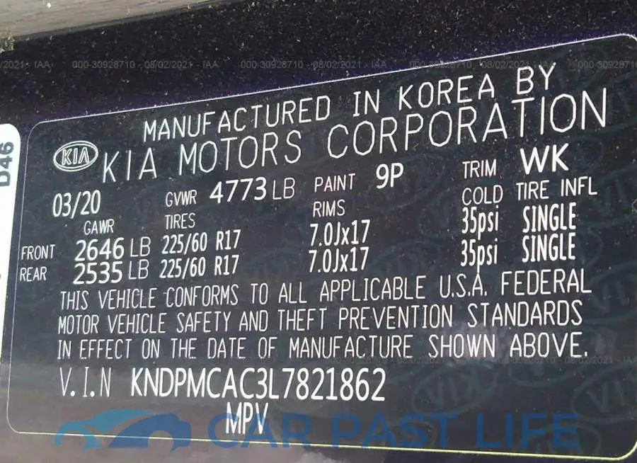 KNDPMCAC3L7821862# 9