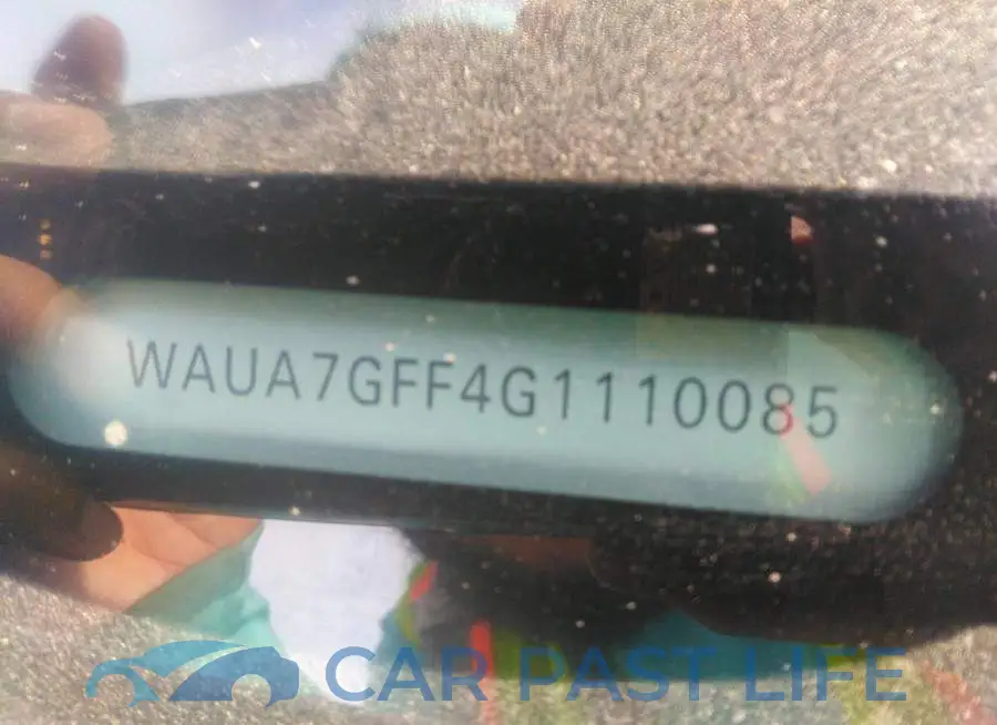 WAUA7GFF4G1110085# 9
