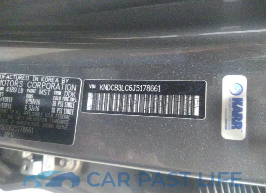 KNDCB3LC6J5178661# 9