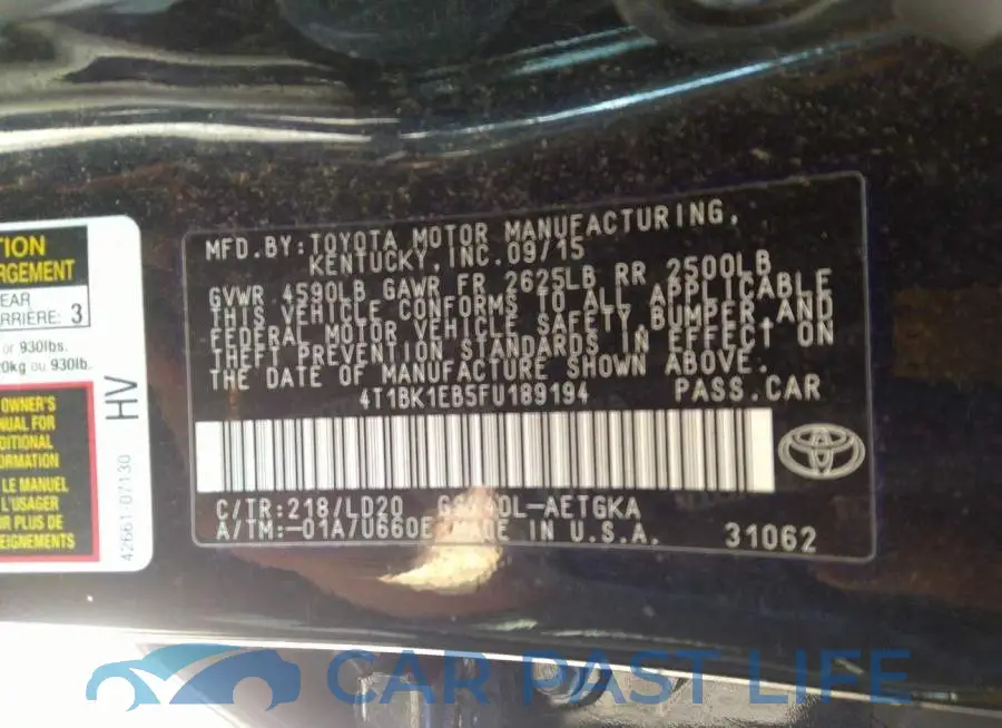 4T1BK1EB5FU189194# 9
