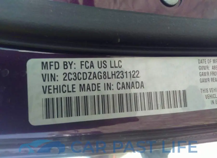 2C3CDZAG8LH231122# 9