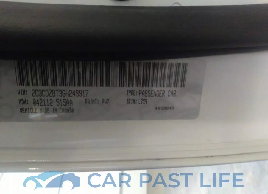 2C3CDZBT3GH249917# 9