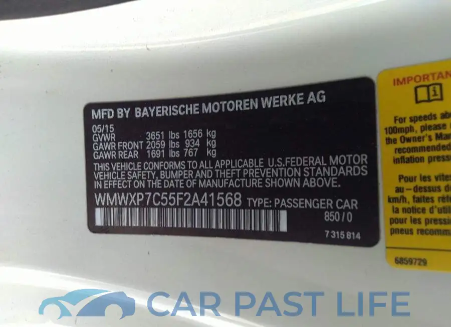 WMWXP7C55F2A41568# 9