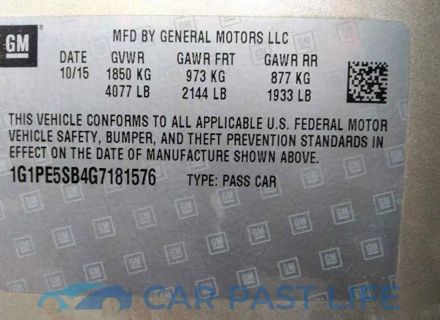 1G1PE5SB4G7181576# 9