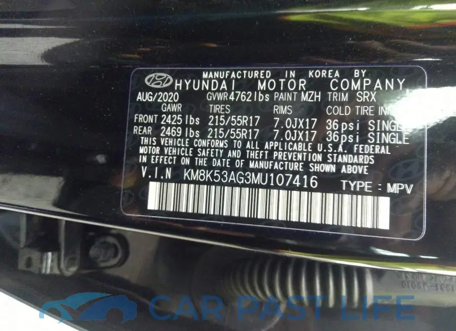 KM8K53AG3MU107416# 9