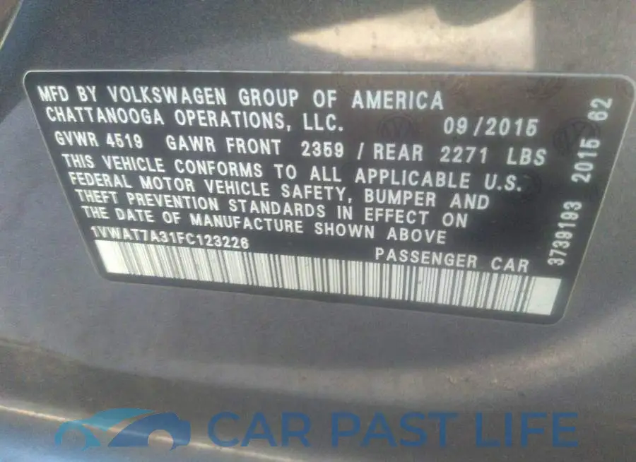1VWAT7A31FC123226# 9