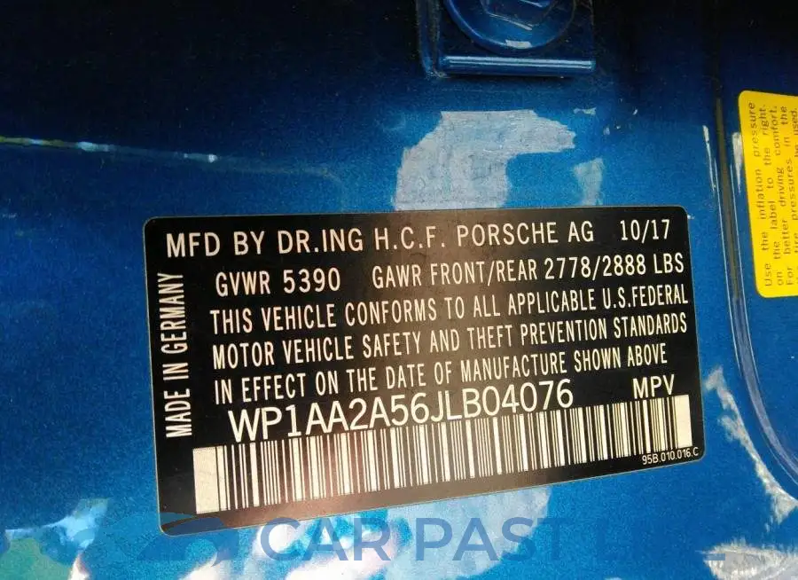 WP1AA2A56JLB04076# 9