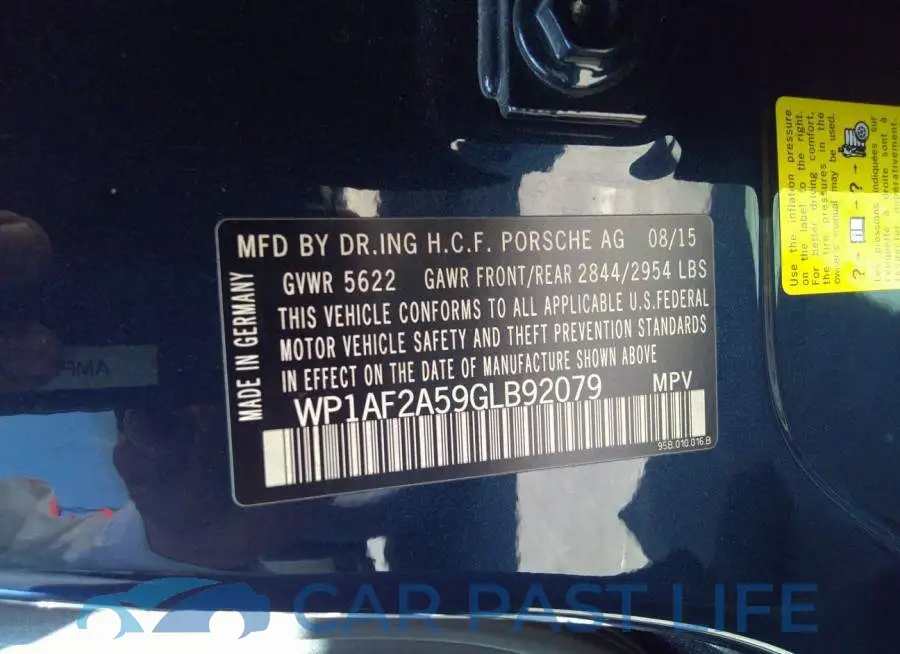 WP1AF2A59GLB92079# 9