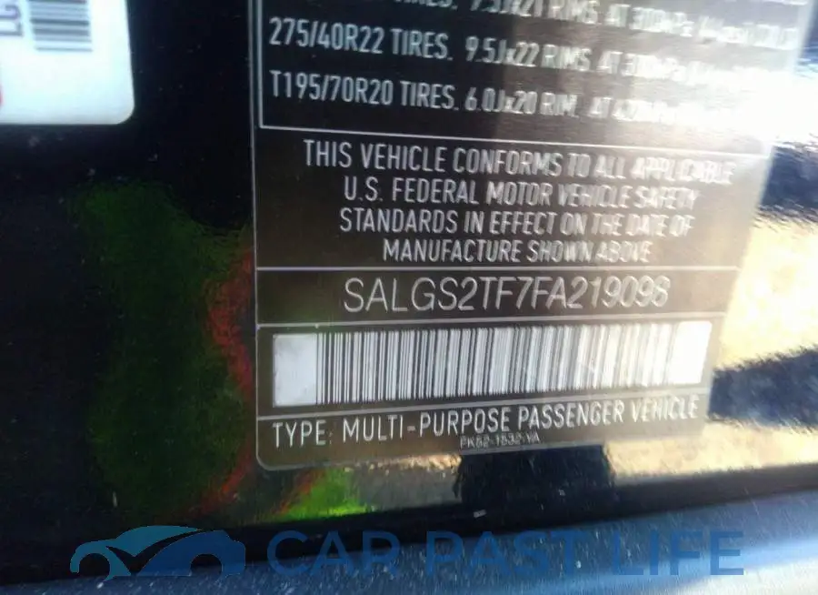 SALGS2TF7FA219098# 9