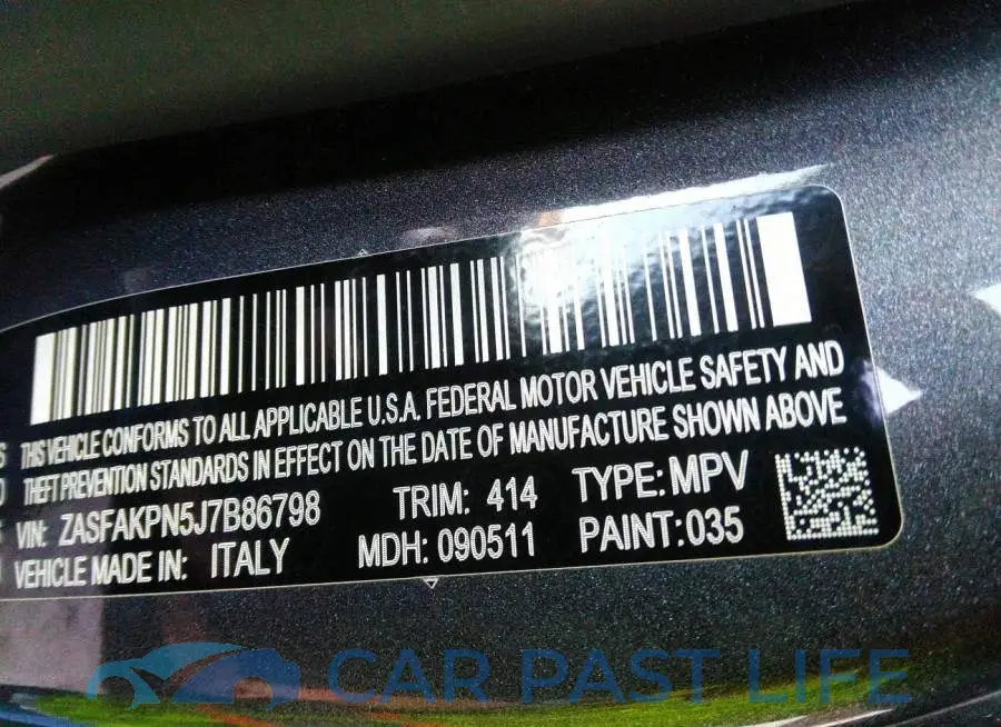 ZASFAKPN5J7B86798# 9