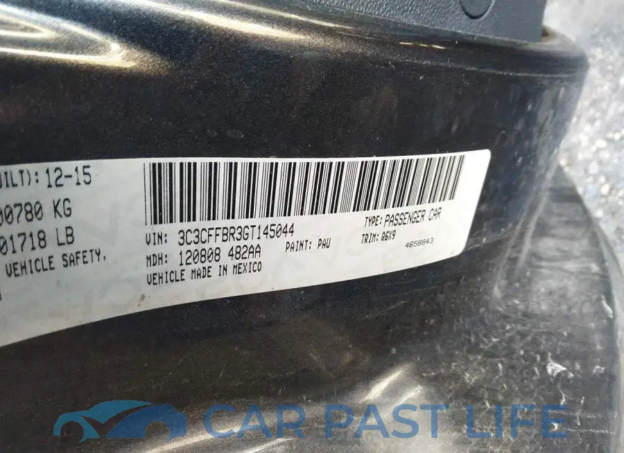 3C3CFFBR3GT145044# 9