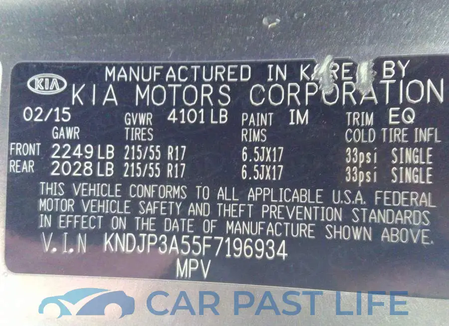 KNDJP3A55F7196934# 9