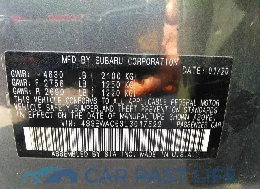 4S3BWAC63L3017522# 9