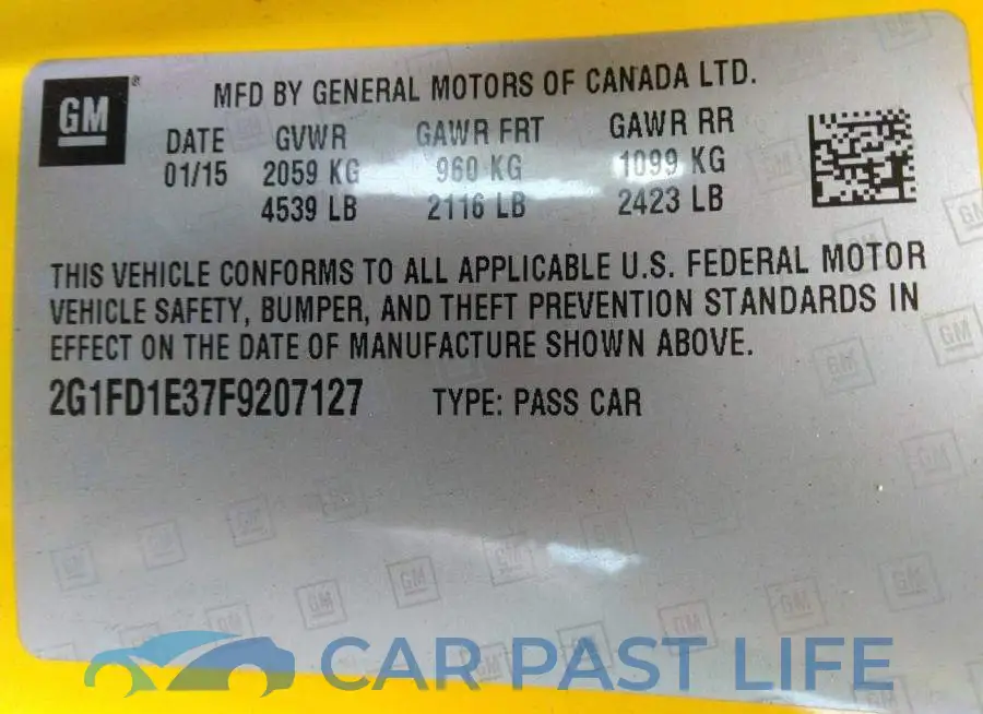 2G1FD1E37F9207127# 9