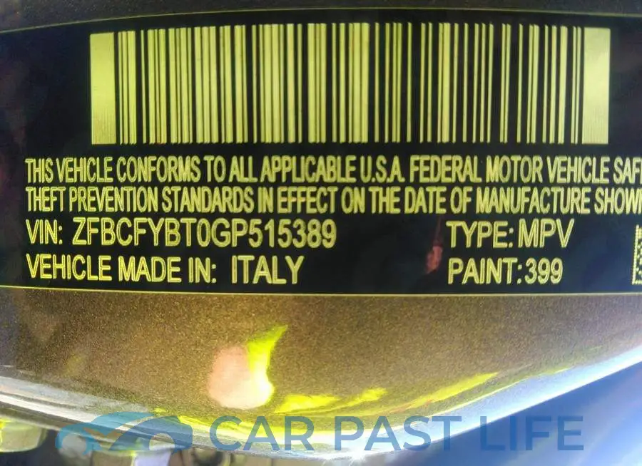 ZFBCFYBT0GP515389# 9