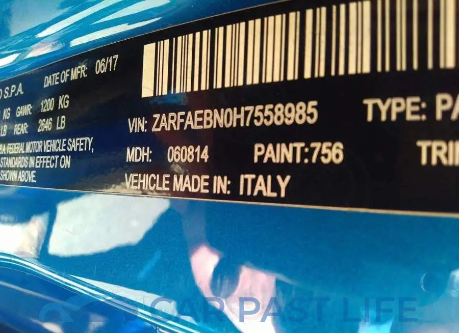 ZARFAEBN0H7558985# 9