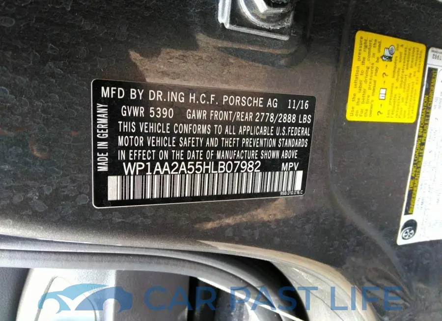 WP1AA2A55HLB07982# 9