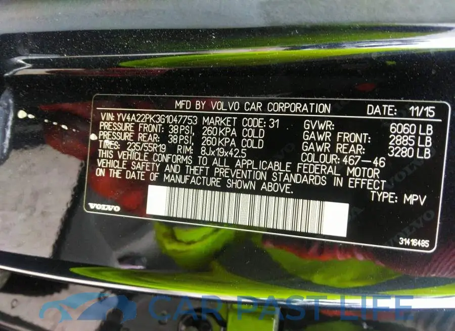 YV4A22PK3G1047753# 9