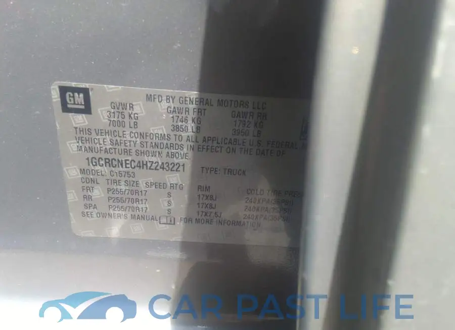 1GCRCNEC4HZ243221# 9