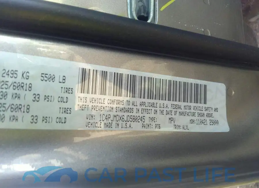1C4PJMDX6JD580245# 9