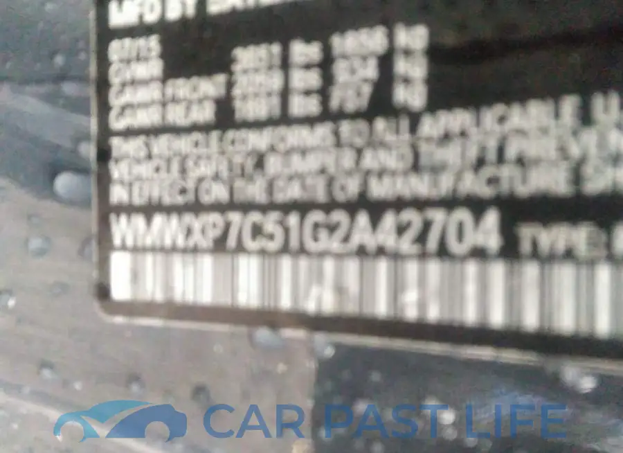 WMWXP7C51G2A42704# 9