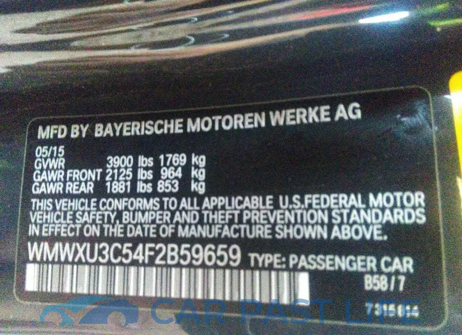 WMWXU3C54F2B59659# 9