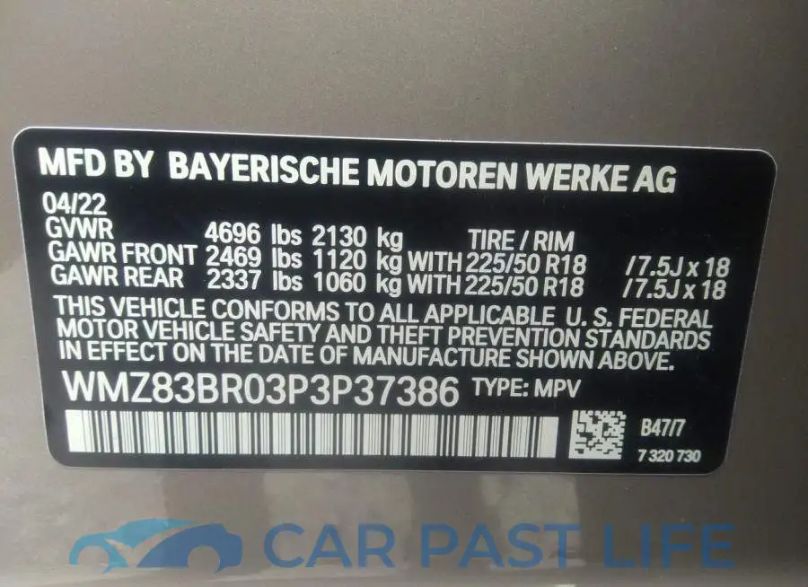WMZ83BR03P3P37386# 9