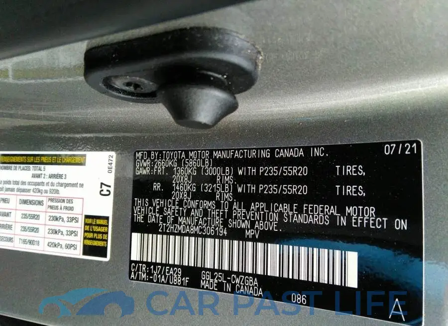 2T2HZMDA8MC306194# 9