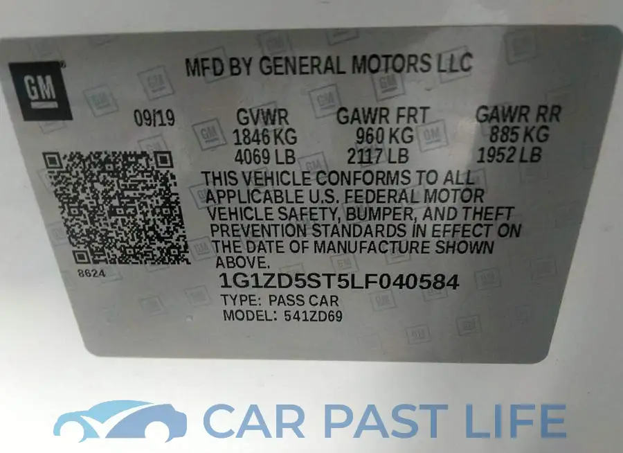 1G1ZD5ST5LF040584# 9