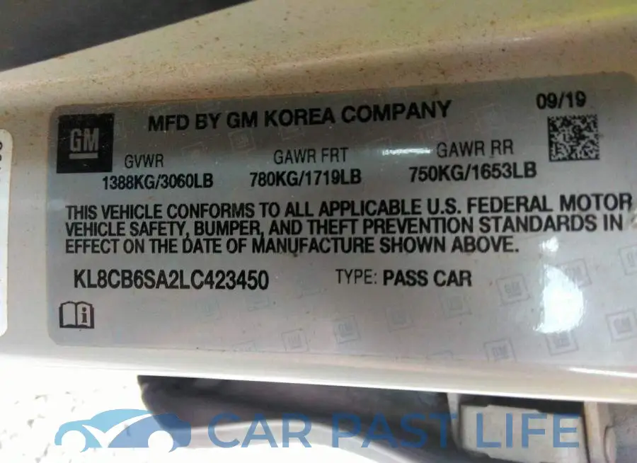 KL8CB6SA2LC423450# 9