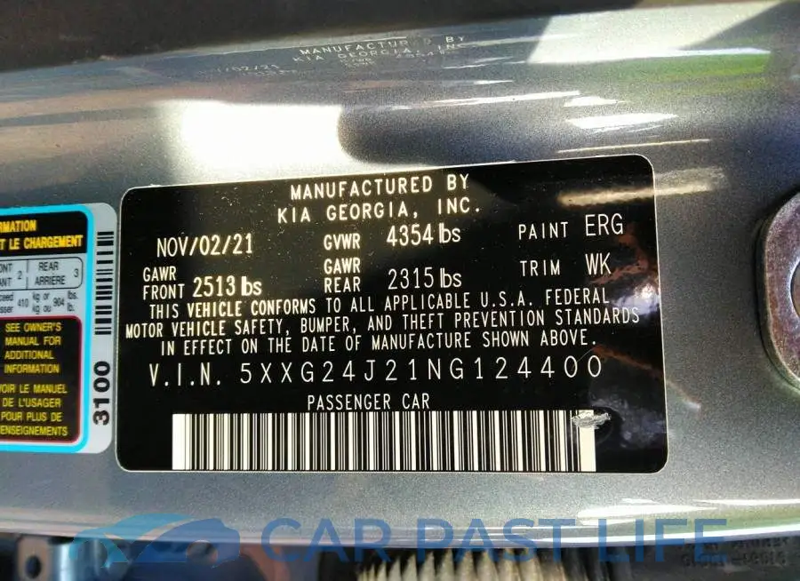 5XXG24J21NG124400# 9