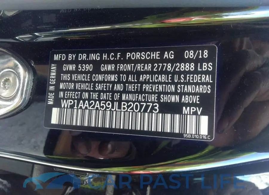 WP1AA2A59JLB20773# 9